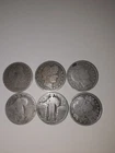 Silver Quarters   Lot of 6 Coins (90% Silver,