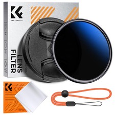 K F CONCEPT 52mm Variable ND2-ND400 1-9 Stops Camera Lens Filter Cap C