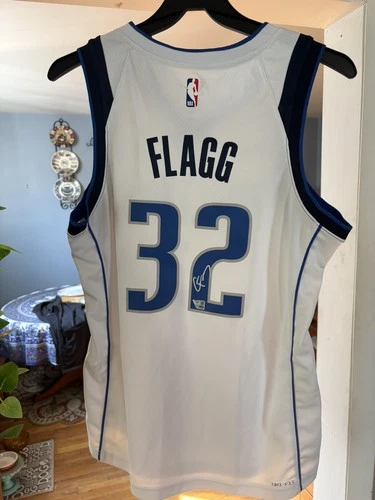 New ListingCooper Flagg Signed Mavericks Jersey 32 White Basketball Jersey with COA