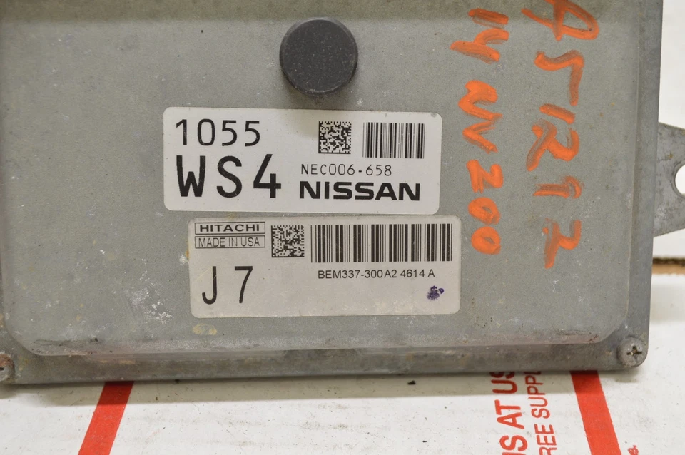 2014-2017 Nissan NV200 BEM337-300 Engine Control Module Unit Ecm K68 038 - Image 3 of 4