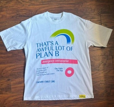 That's A Awful Lot Of Cough Syrup Plan B Graphic Logo White Men's T-Shirt