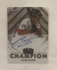 2025 Topps Chrome Rafael Devers #WSC-RJ World Series Champion Auto /100 Red Sox 
