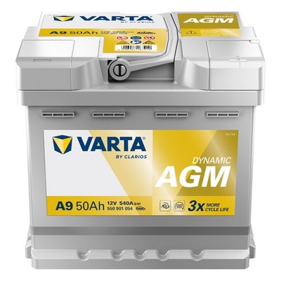 VARTA A9 Dynamic AGM Autobatterie 50Ah 550901054 PKW KFZ Auto Starter Batterie