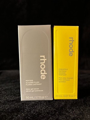 Rhode Peptide Glazing Fluid + Pineapple Cleanser Bundle MSRP $44