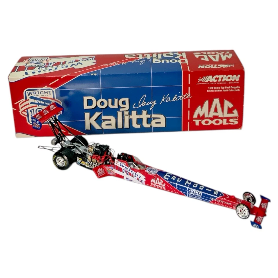 2003 Action 1/24 Doug Kalitta Mac Tools/Wright Brothers NHRA Dragster Rare - Image 3 of 4