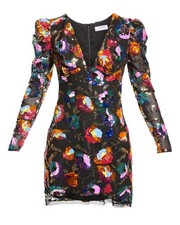 Sequin Puff Sleeve Cocktail Dress Helsi Penelope Embellished Size M TV Worn