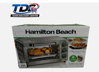 Hamilton Beach 8mode Sure-Crisp Air Fry Toaster Oven 31157J -Open Box