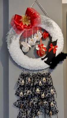 Adventskalender  Katze  zum selbst befüllen Handarbeit selbst gebastelten