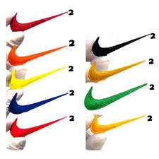 Swoosh 2.5" Embroidered Swoosh 9 Colors 2 of each color Embroidered Patche Iron