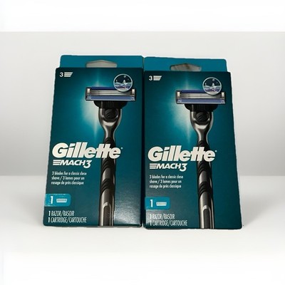 Gillette Mach3 3-Blade Razor + 1 Razor Blade Refill