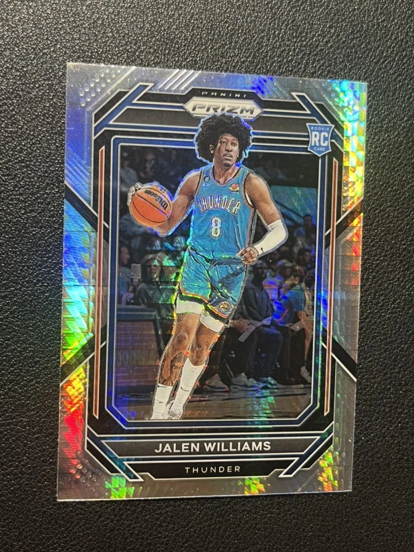 2022-23 Panini Prizm Jalen Williams Base Prizms Hyper Rookie RC #246 Thunder