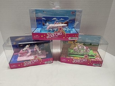 Barbie The Movie Set Of Doll & Scene Lot Of 3 Mini BarbieLand 