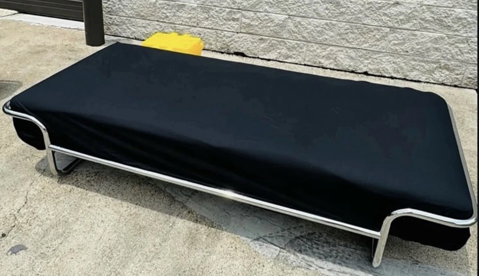 Meio Século Moderno DUX BRUNO MATHSSON ULLA Tubular Cromado Longa Cama de Solteiro Vintage - Imagem 4 de 4