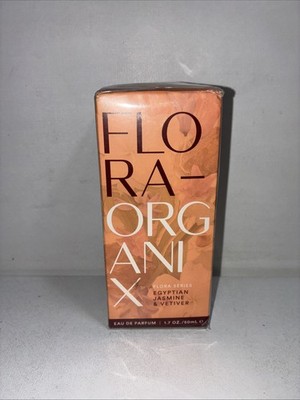 Sealed Flora-Organix Egyptian Jasmine+ Vetiver Eau De Perfum 1.7oz