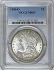 1880 O MORGAN SILVER DOLLAR PCGS MS63 GREAT EYE APPEAL