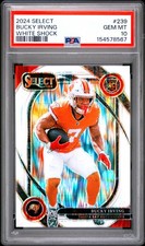 2024 PANINI SELECT WHITE SHOCK #239 BUCKY IRVING ROOKIE RC /199 PSA 10