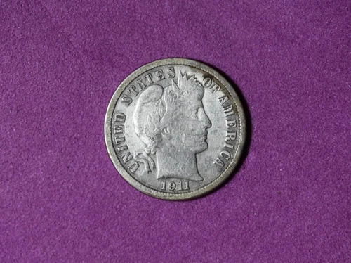 Estate  Find  1911- D Barber Dime  #P33348