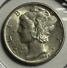 1945-D Mercury Dime - AU/BU - (31-10)