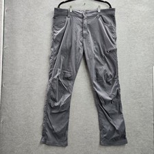 Wrangler Men Pants 38X30 Gray Nylon Spandex Cargo All Terrain Gear Zipper 29"