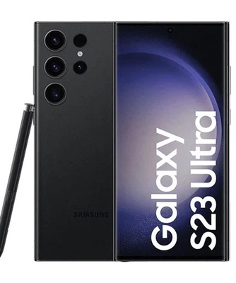 Samsung Galaxy S23 Ultra S918B 256GB Schwarz Dual-SIM Android Smartphone - Bild 1 von 4