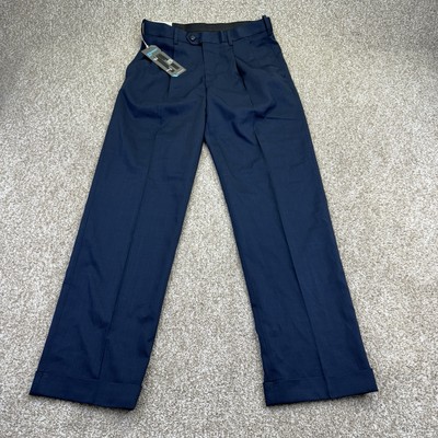 savane men's pleated stretch crosshatch dress pant NEW Savane Dress Pants Mens Size 30x32 Eclipse Stretch Crosshatch Pleated  Cuffed