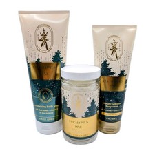 Bath  Body Works Eucalyptus  Pine 3 Piece Christmas Gift Set / Shower Steamers