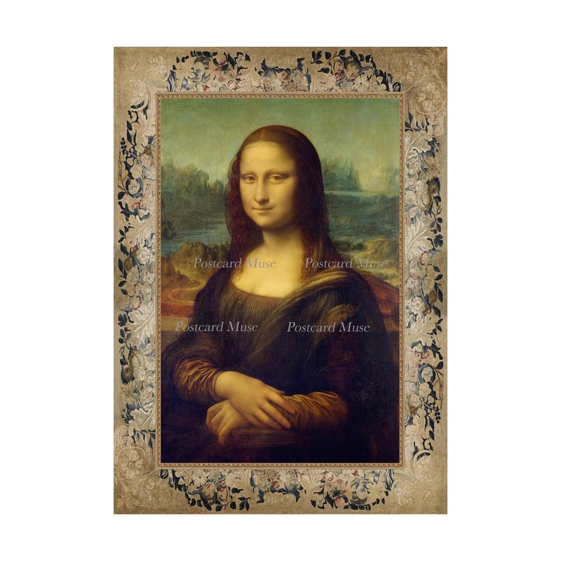 Mona Lisa By Leonardo da Vinci Cotton Fabric Block Quilt Panel Sewing Applique