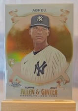 2021 Topps Allen & Ginter Chrome - Albert Abreu #217 Gold Refractor /50 (RC)