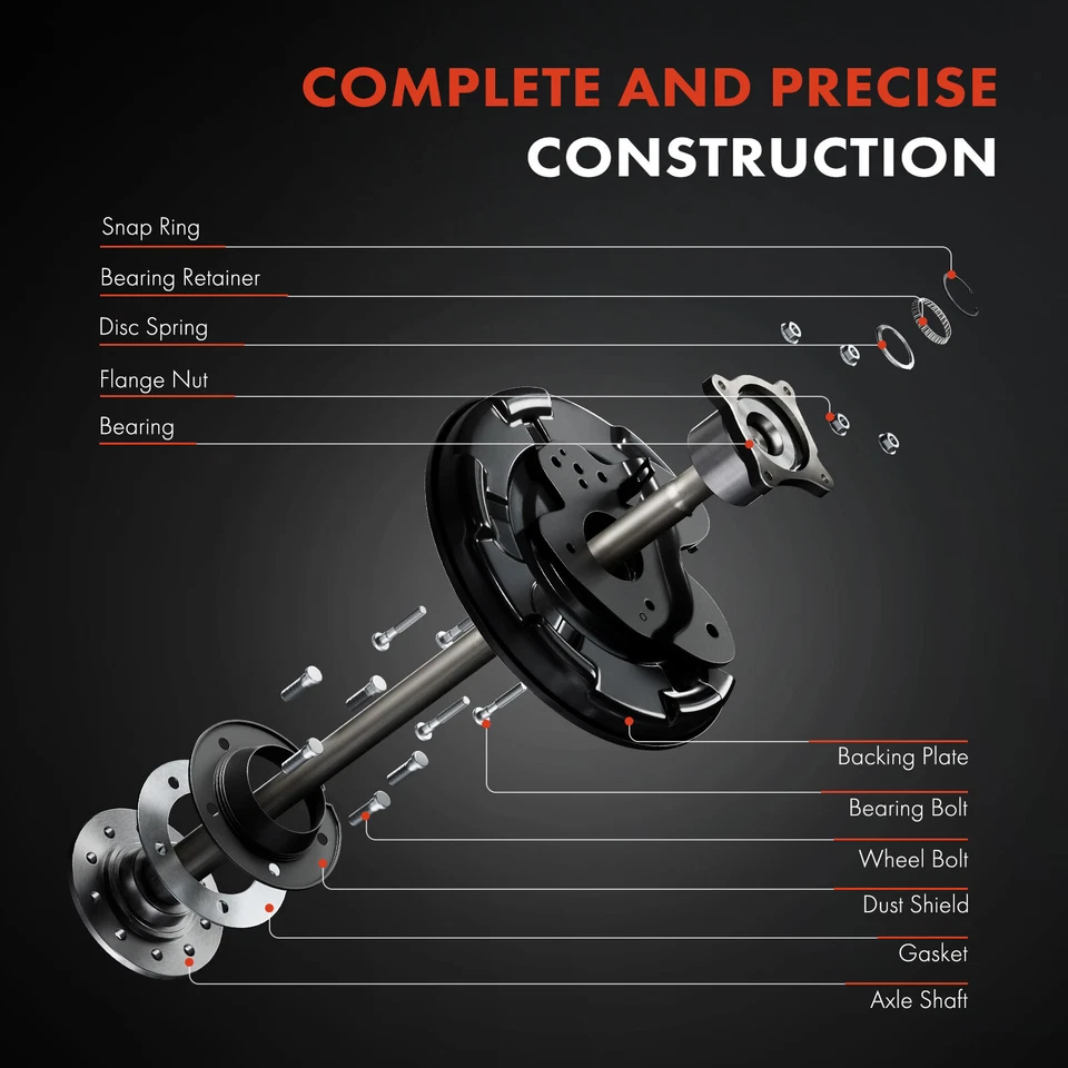 Conjunto de eje de transmisión trasero izquierdo para Toyota Tundra 2000-2006 Exc. Doble cabina Foto 3 de 4