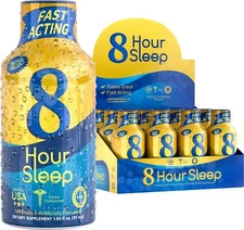 8-Hour Sleep Drink Shot – Natural Berry – Sleep Aid for Adults with Melatonin...