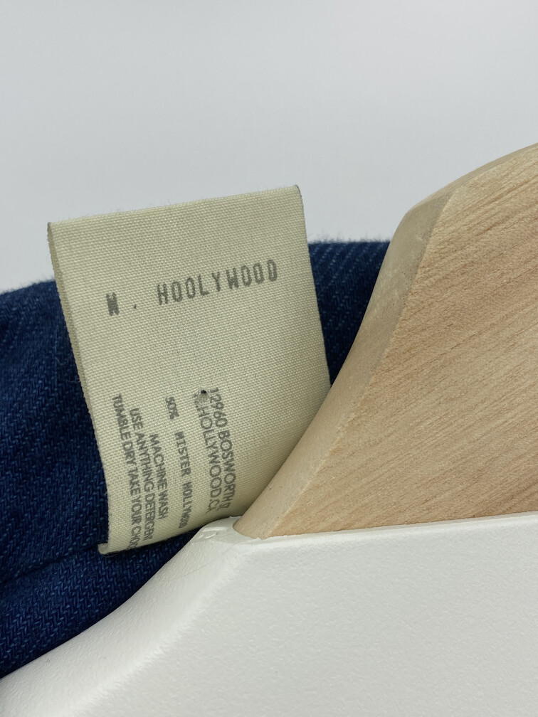 N. Hoolywood x Mister Hollywood Indigo Dyed Trench size 40