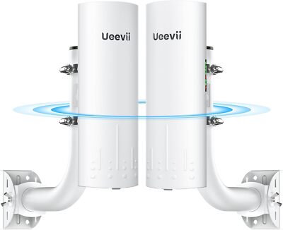 UeeVii Outdoor 3KM Wireless Bridge 5.8G 100Mbps Point to Point WiFi Bridge 2pair