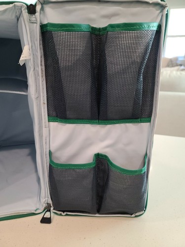 Vintage 1990s CHILL The Soft Cooler Party Chill Green Blue Plaid - Picture 6 of 12