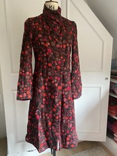 Nicole Farhi Silk Heavily Embroidered Coat - 8 Uk