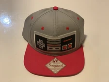 NINTENDO Classic NES controller gray red gamer snapback hat