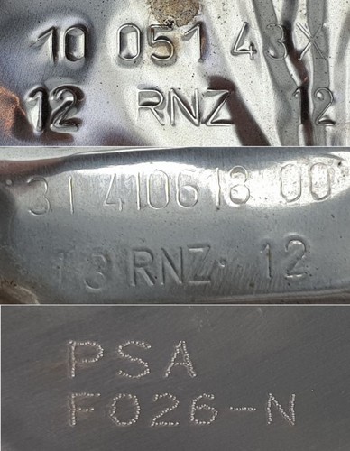 PEUGEOT 308 09-14 I 4E ,4H DIESEL PARTICULATE FILTER DPF & SENSORS 9677017380 - Picture 11 of 12