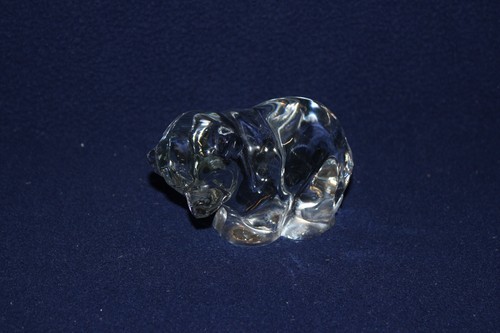 Clear Glass Grizzly Bear Paperweight - Picture 2 of 3