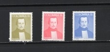 R9534 Colombia 1984 Francisco Santander 3v. MNH