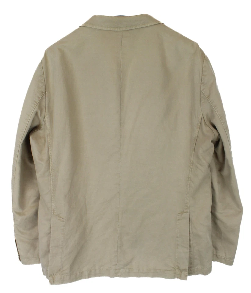 Blazer AT.P.CO Hombre (UE) 56 Sencillo Pecho Medio Forrado Muesca Solapa Beige Foto 2 de 4