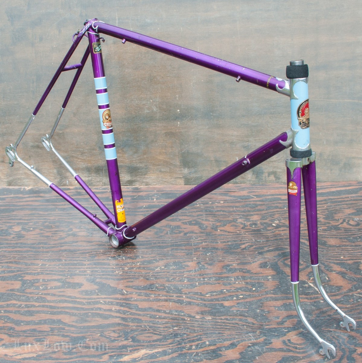 Vintage 60s Phillips Carlton Flyer RoadBike FRAME FORK Reynolds