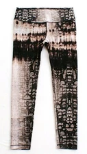 90 Degree by Reflex Reptile Brown Print Leggings Women's NWT 