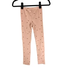 Rylee + Cru Girls Star Knit Leggings Pink Rose 12-14Y