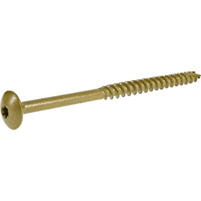 Power Pro 47879 Lag Screws, #5/16 x 6, Star Drive Construction Lag Screws, Rust