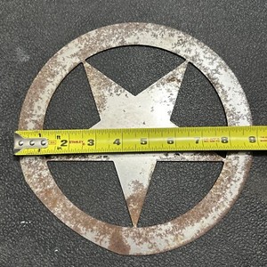 Custom Metal Unfinished 9” Inch Texas Star Cut Decoration Crafts Rustic Cowboy