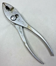 VINTAGE DIAMOND CALK & HORSESHOE CO. K36 6-1/2" SLIP JOINT PLIERS DULUTH MN, USA