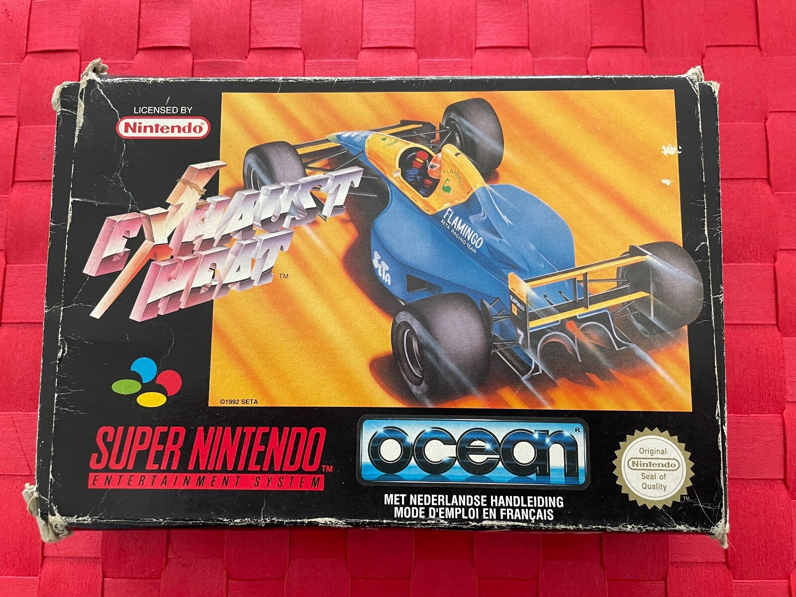 EXHAUST HEAT  !!!!! SUPER NINTENDO - AVEC BOITE D'ORIGINE /NOTICE