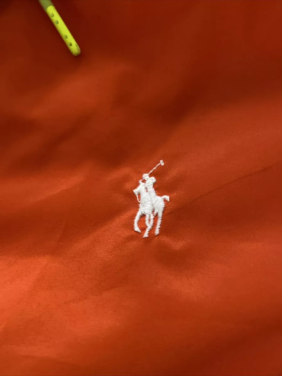 Polo Ralph Lauren Men s Orange Ombre Logo Pullover Jacket Brand Size S NWT eBay
