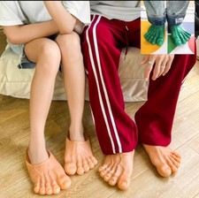 Divertido Disfraz de Hulk Descalzo Pie Grande Zapatilla Sandalia Juegos con disfraces Zapato