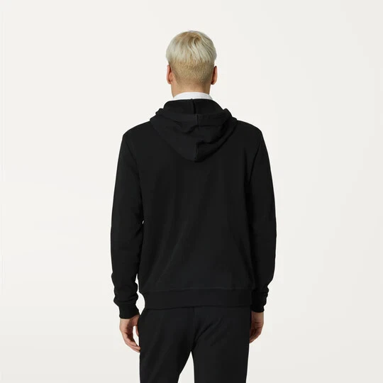 K-WAY Sweat Hommes Coton Sweat-Shirt Art. K4115ZW Modèle Le Vrai Arnel Poly - Photo 3/4