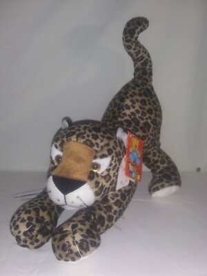 Plush Mania Stuffed Plush Leopard:  New With Tag